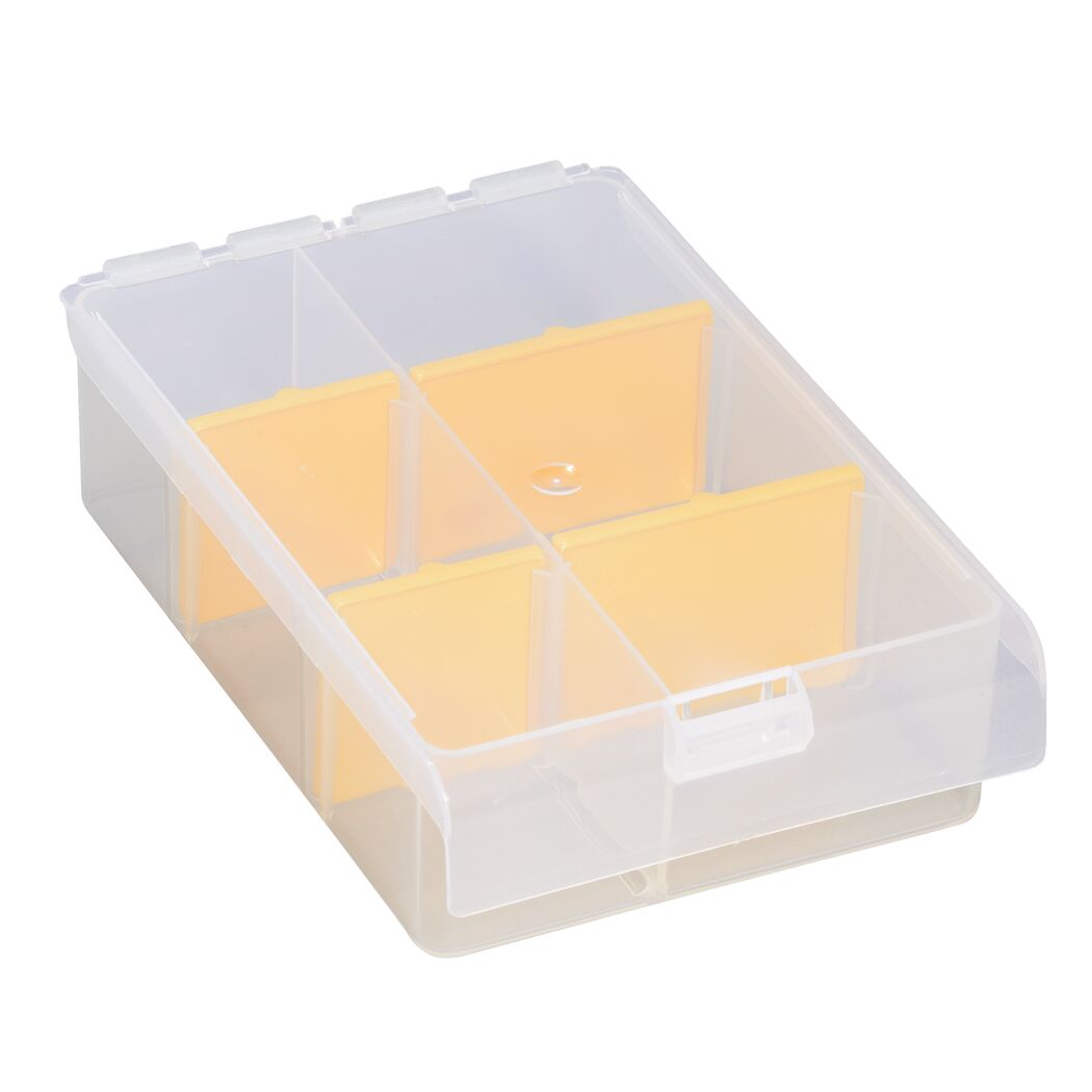 EuroPlus Sortimentskasten 'Basic 11/2-4' 2-6 Fächer transparent 17,5 x 12 x 4,4 cm