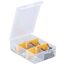 EuroPlus Sortimentskasten 'Basic 11/2-4' 2-6 Fächer transparent 17,5 x 12 x 4,4 cm