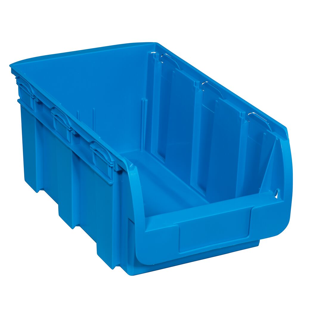 Blaue Stapelsichtbox "Compact 4"