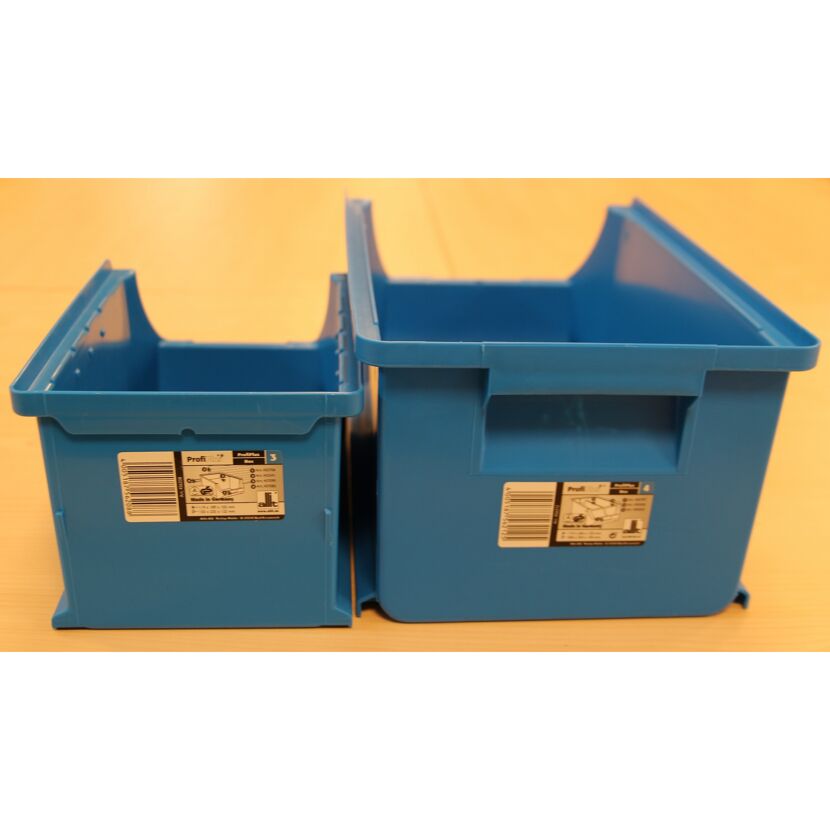 ProfiPlus Stapelsichtbox 'Box 4' blau 35,5 x 20,5 x 15 cm