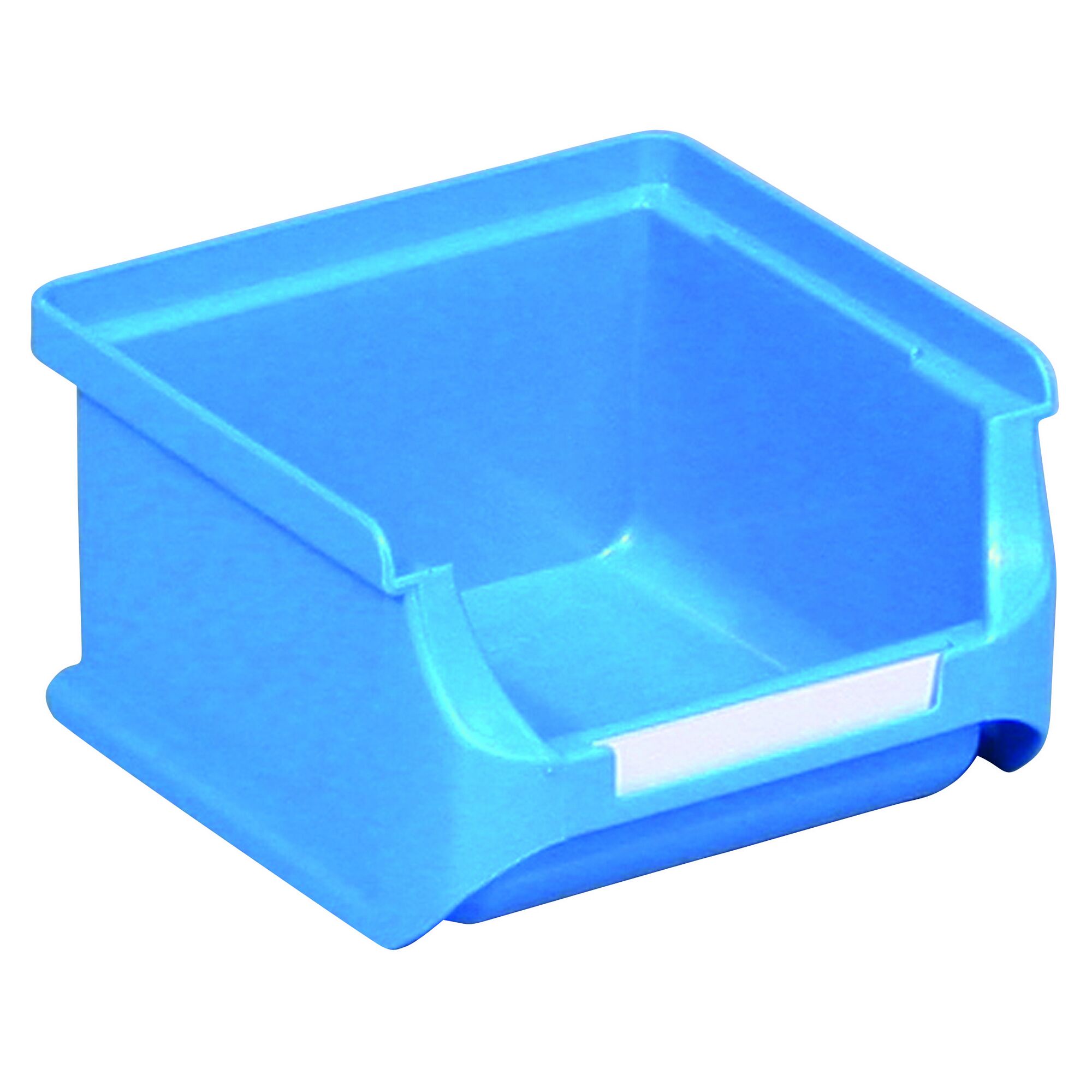 Blaue Kunststoffbox
