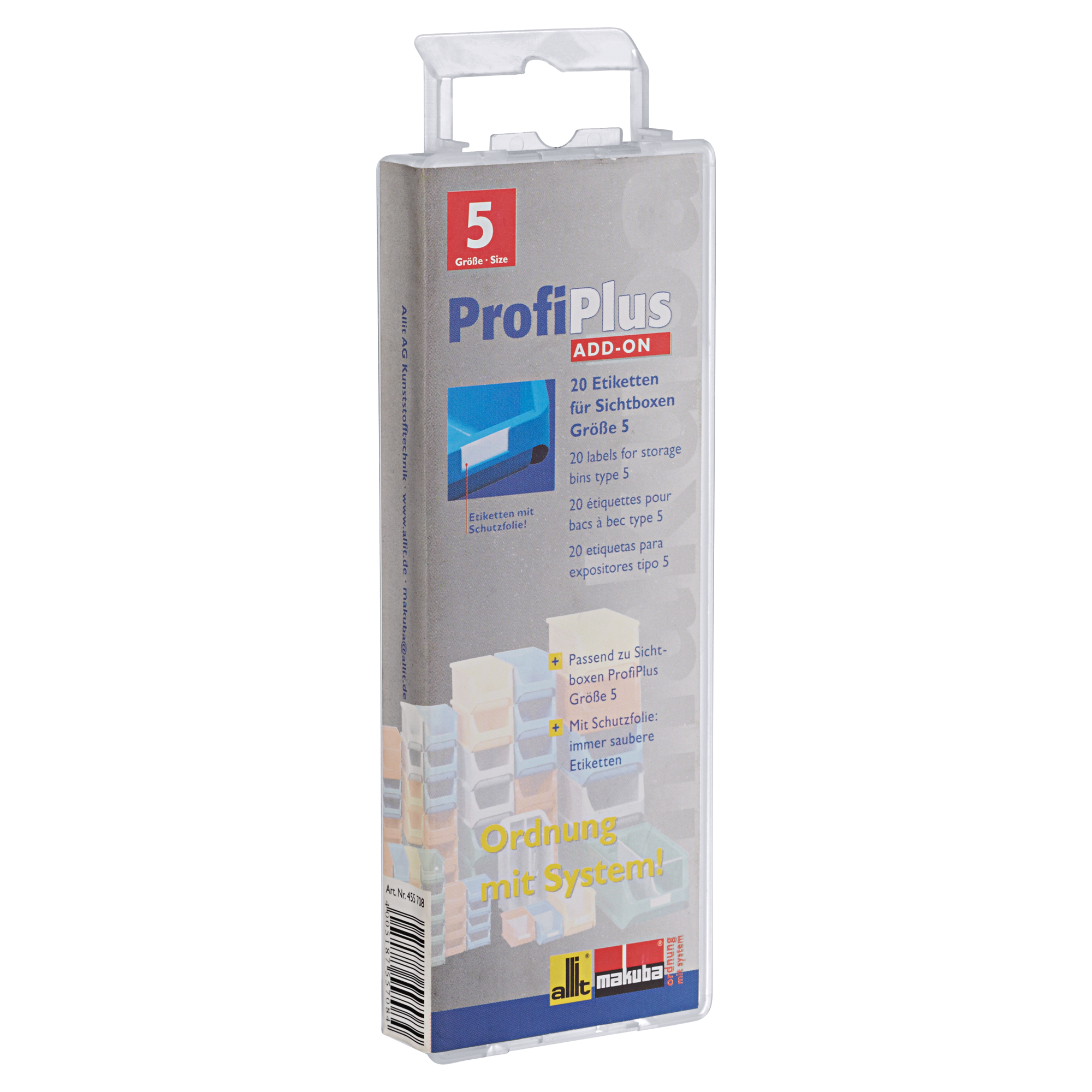 ProfiPlus Etiketten + Folienscheiben 'Box 5 Label' 20 Stück + product picture