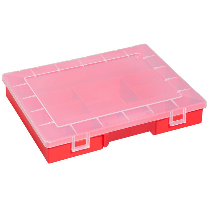 EuroPlus Sortimentskasten 12 Fächer 'Basic 37/12' rot 37 x 29,5 x 6 cm