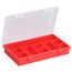 EuroPlus Sortimentskasten 'Basic 29/9' 9 Fächer rot 29 x 18,5 x 4,6 cm