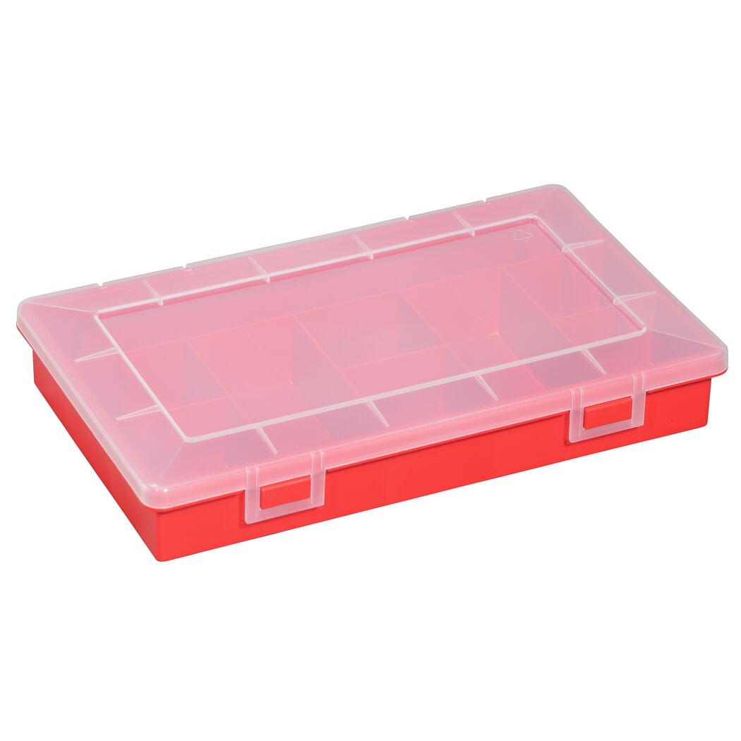 EuroPlus Sortimentskasten 'Basic 29/9' 9 Fächer rot 29 x 18,5 x 4,6 cm
