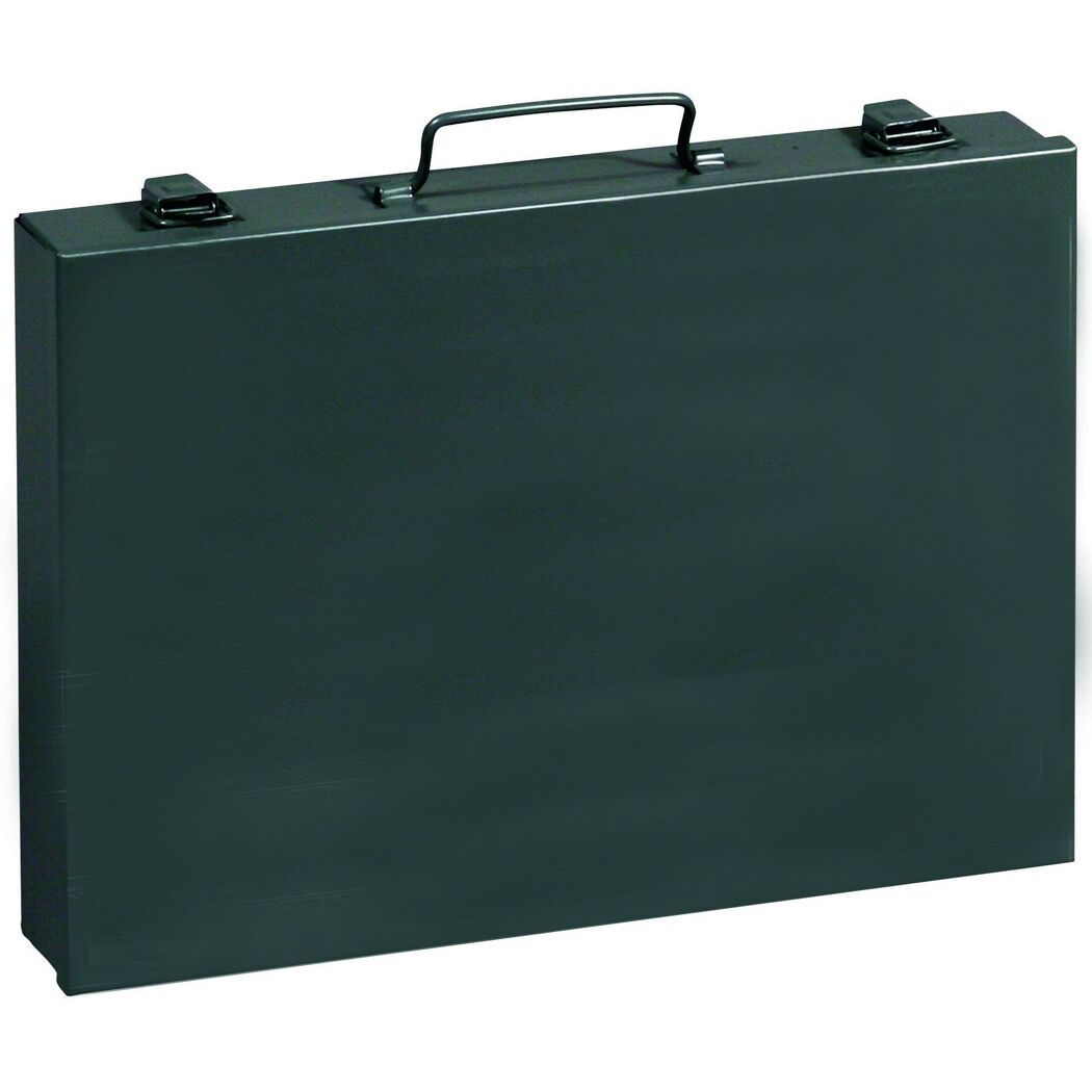 EuroPlus Kleinteilekoffer 'Metall 34/18' grau 33,5 x 25 x 5,3 cm