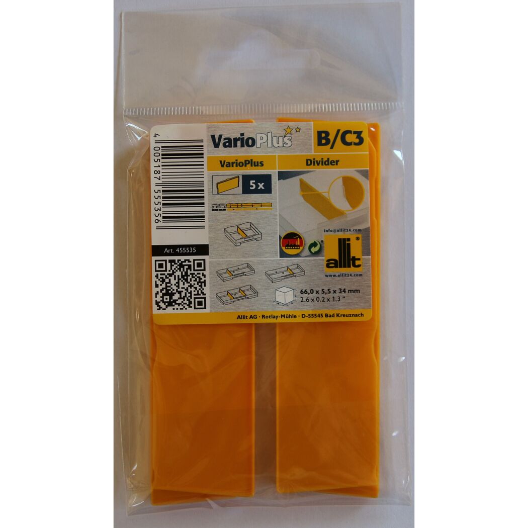 VarioPlus Längstrennsteg 'Extra B3/C3' 11 x 3 cm 5 Stück