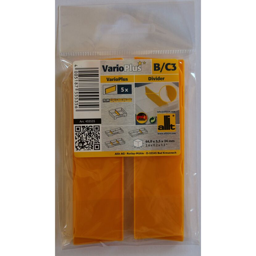 VarioPlus Längstrennsteg 'Extra B3/C3' 11 x 3 cm 5 Stück