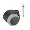 Parkett-Doppelrolle mit Platte 40 mm