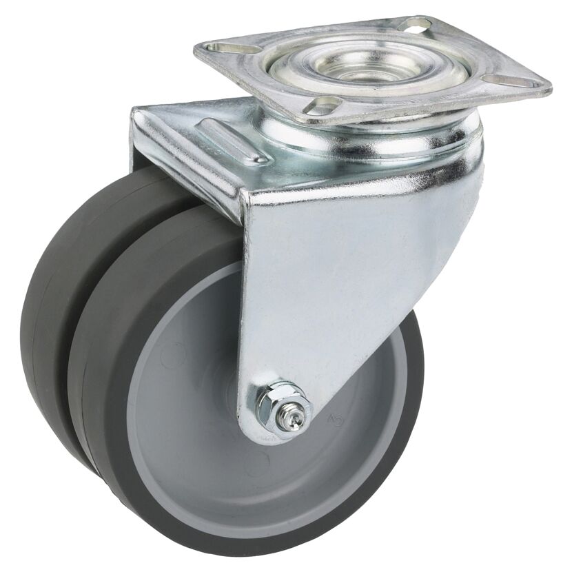 Lenkrolle mit Platte 50 mm