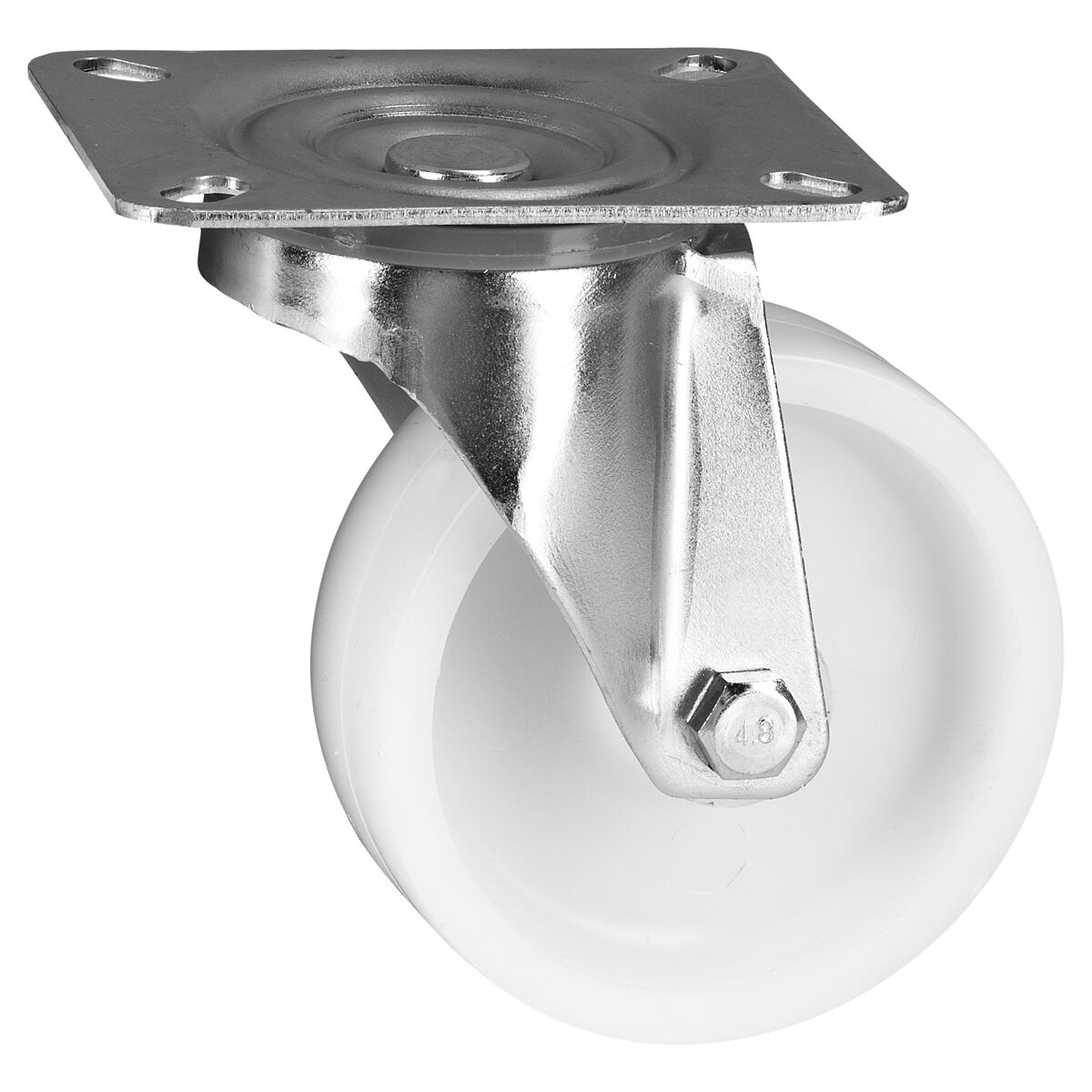 Dörner + Helmer Lenkrollen Set 4x 100 Mm | PP | Tragkraft 450 Kg | 2x Feststeller | Kugellager | Für Transportwagen