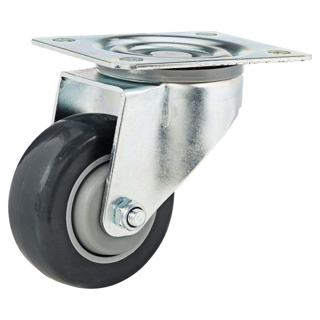 Transportgeräte-Lenkrolle mit Platte 80 mm