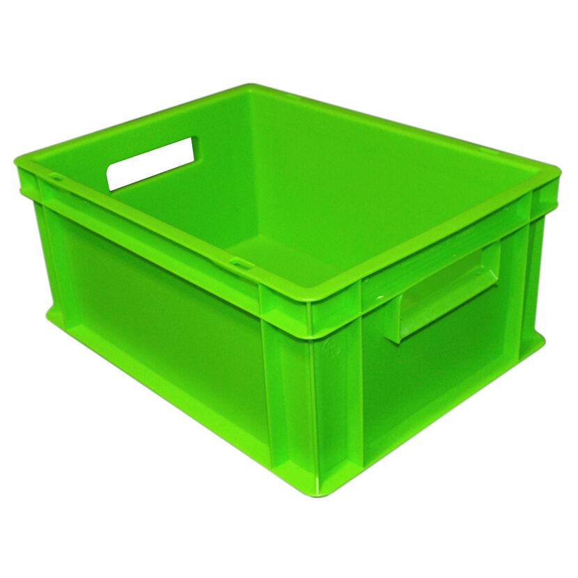 Grüner Kunststoffbehälter