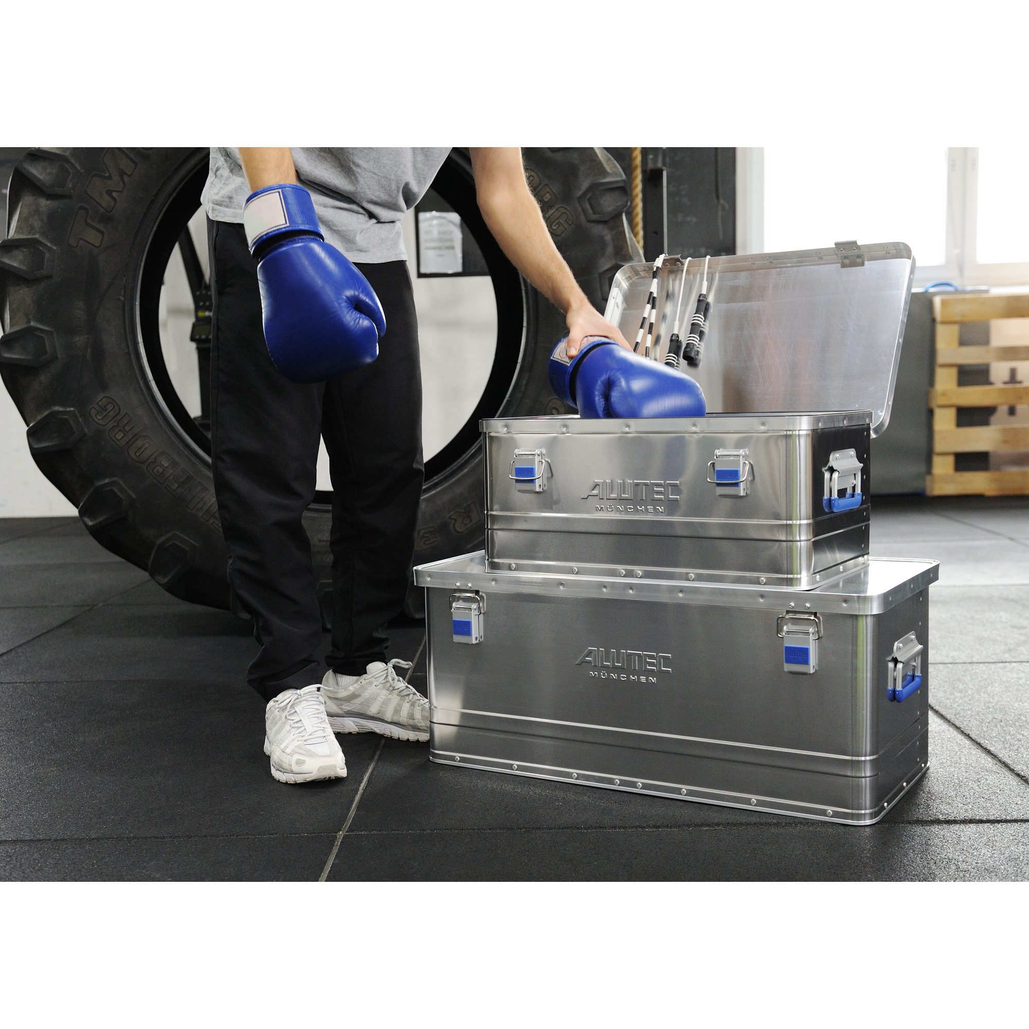 Aluminiumbox 'Basic' 77,5 x 38,5 x 32,5 cm 80 l