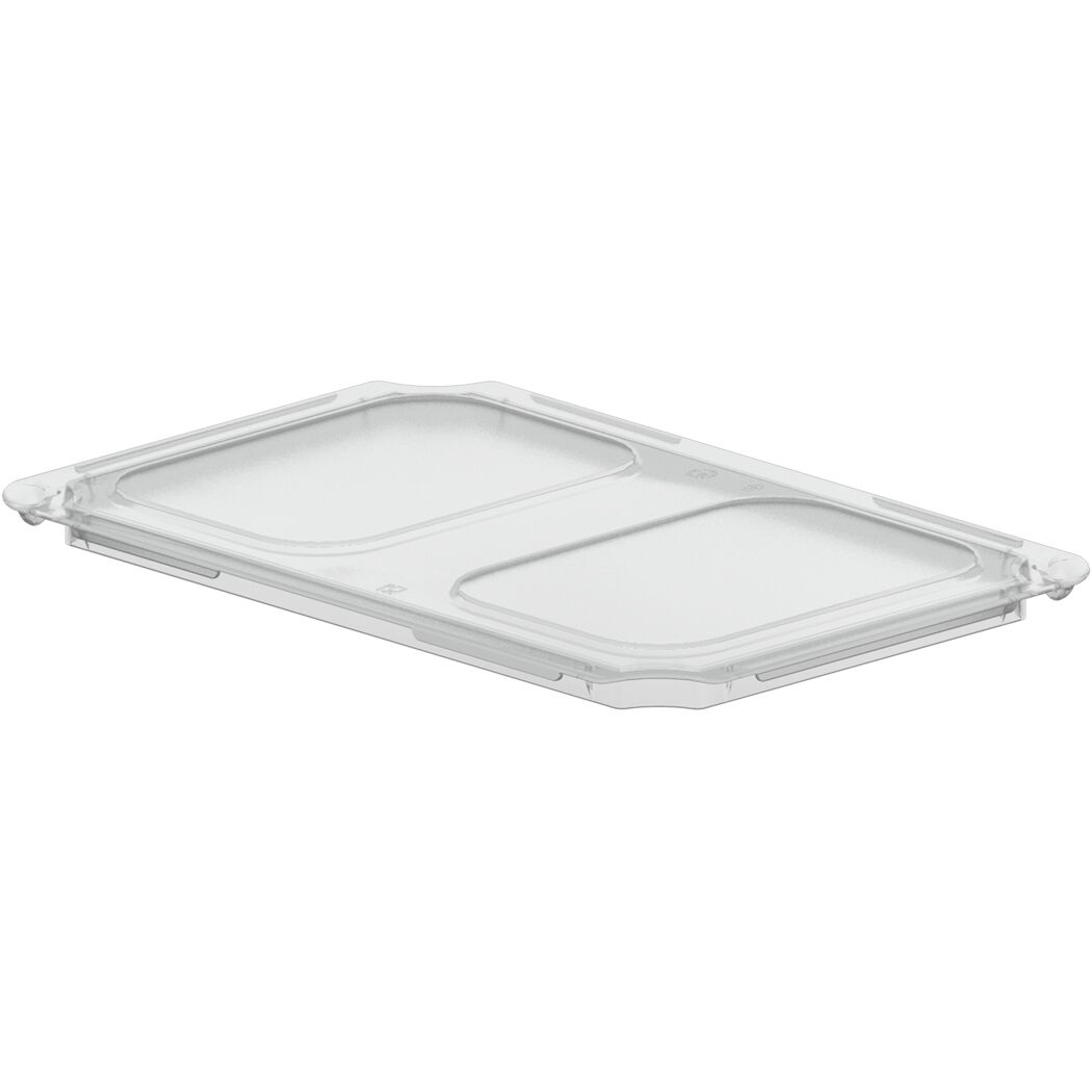 Eurobox Klickdeckel transparent gekreuzt 1/4