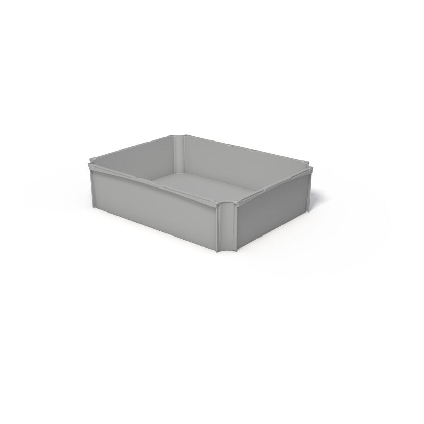 Leere graue Eurobox
