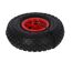 Schwarzes Luftrad 260 mm mit roter Felge