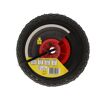 Schwarzes Luftrad 260 x 85 mm mit roter Felge