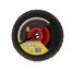 Schwarzes Luftrad 260 x 85 mm mit roter Felge