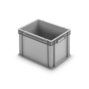 Kunststoffbehälter grau geschlossen 40 x 30 x 28 cm