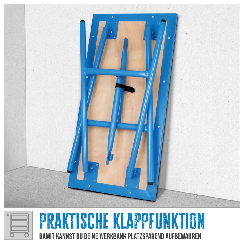 Klappwerkbank 'GWB 100/50F' 109,3 x 51 x 84 cm Belastung 150 kg