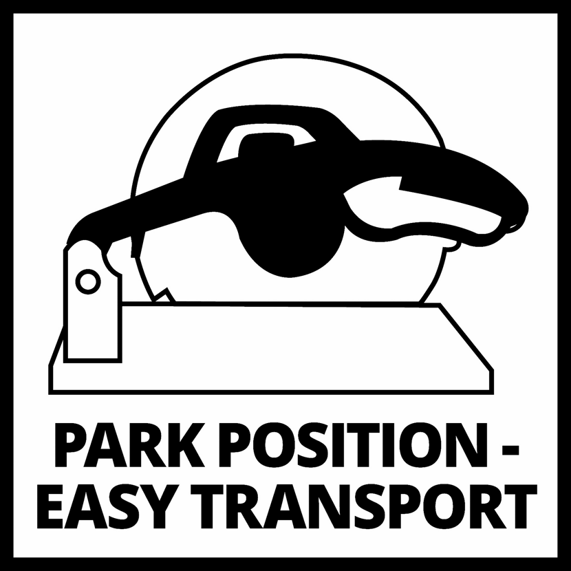 Metall-Trennmaschine Parkstellung