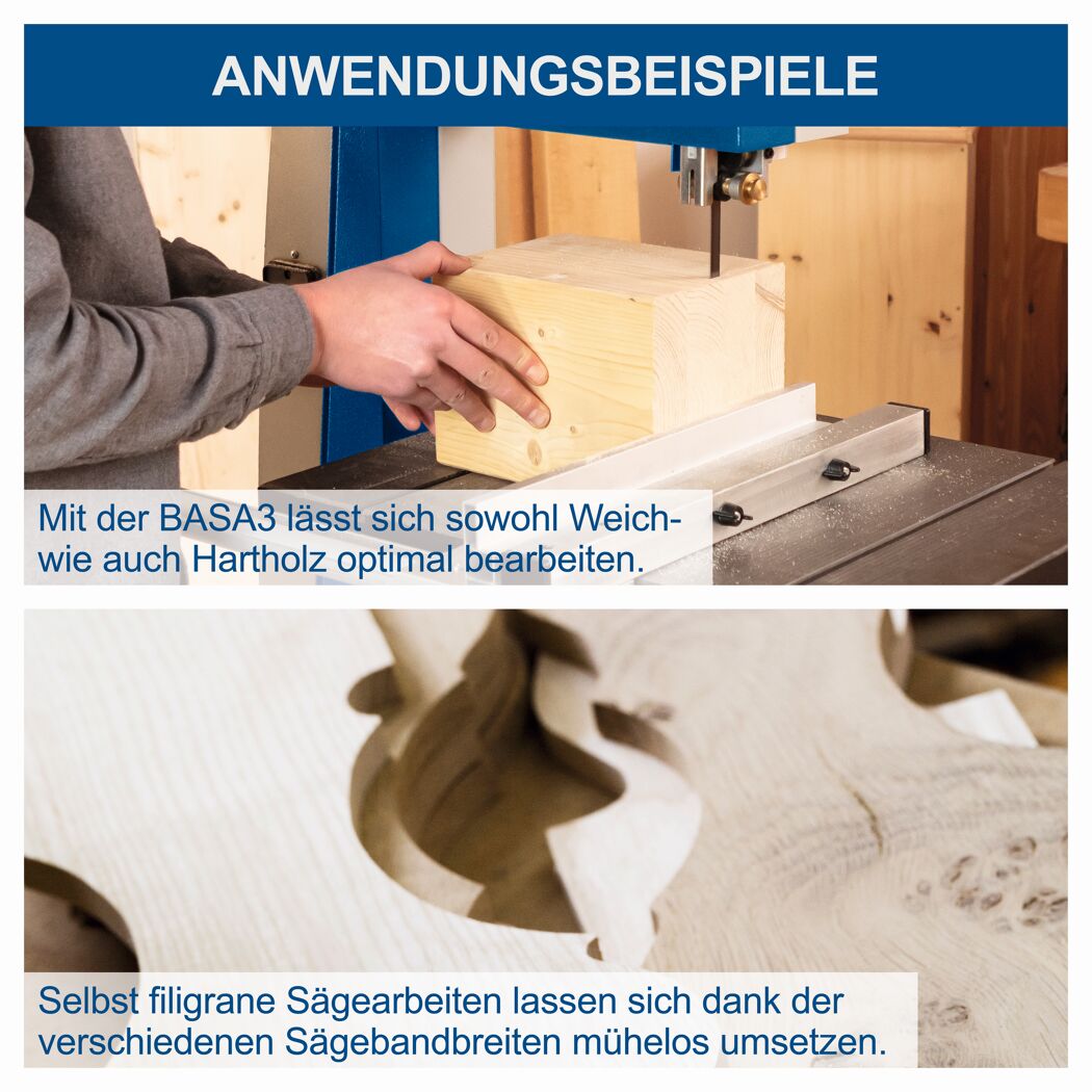 Bandsäge 'BASA3' mit Untergestell 800 W 400 V