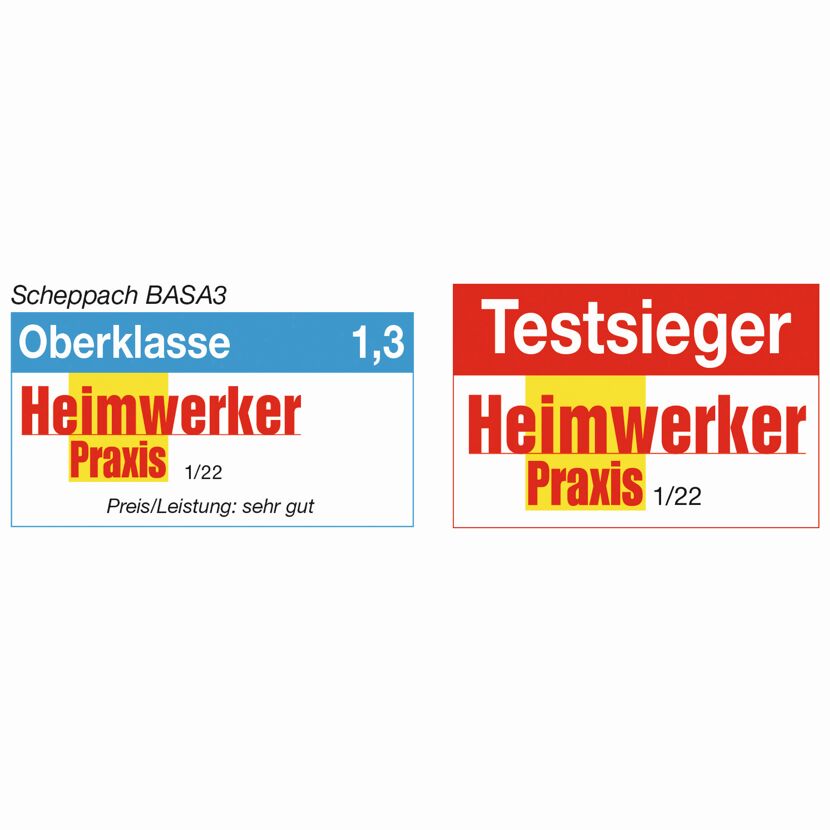 Scheppach BASA3 Testsieger Heimwerker Praxis