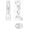Metabo Akku-Multitool MT 18 LTX mit Maßen
