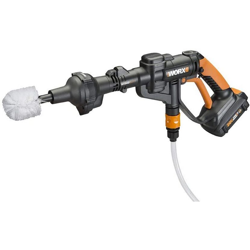 WORX Hydroshot Akku-Reinigungsbürste mit Schlauch