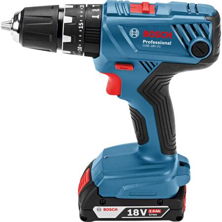 3. Bild von Bosch Akku-Schlagbohrschrauber 'GSB 18V-21 Professional' 3 x 2,0 Ah Akku in L-CASE