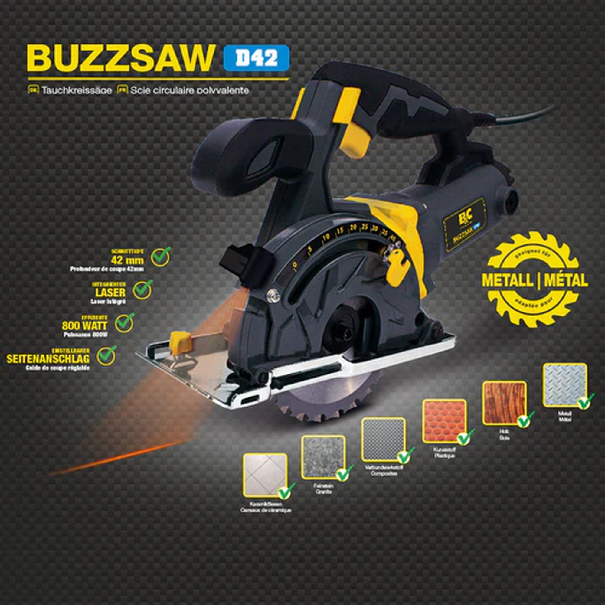 Tauchkreissäge 'Buzzsaw D42' 800 W + product picture