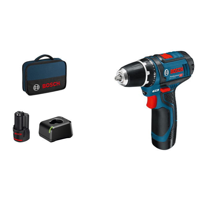 Bild von Akku-Bohrschrauber 'GSR 12V-15 Professional' in Tasche inkl. 2 x 2,0 Ah Akku