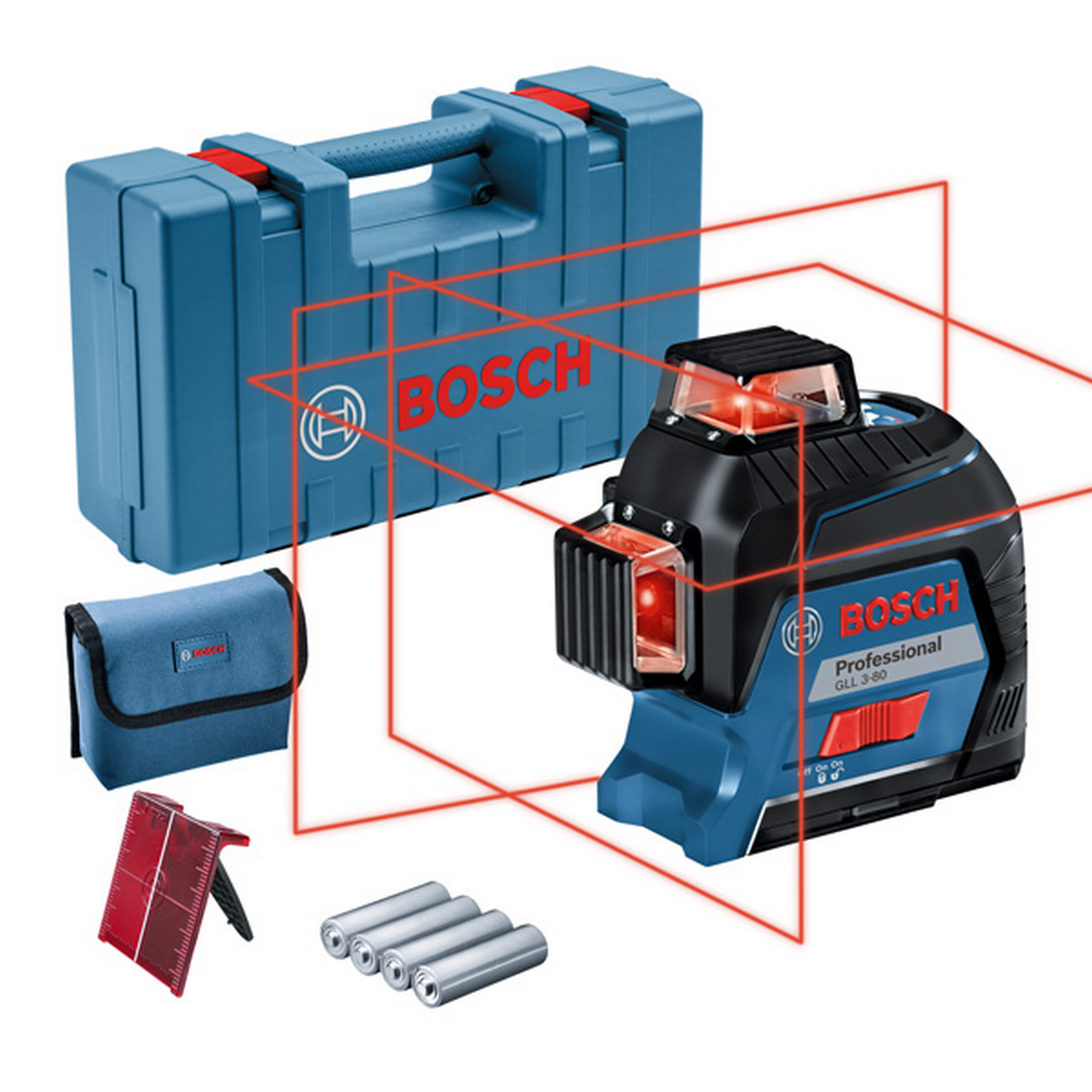 Linienlaser 'Professional GLL 3-80' mit Zieltafel und Tasche
