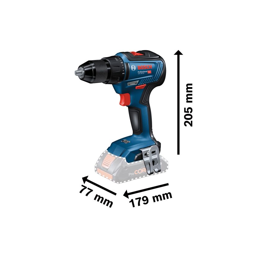 Akku-Bohrschrauber 'GSR 18V-55 Professional' 2x ProCORE 4,0 Ah Akku in L-BOXX