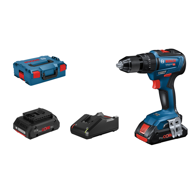 Bild von Akku-Bohrschrauber 'GSB 18V-55 Professional' 2x ProCORE 4,0 Ah Akku in L-BOXX