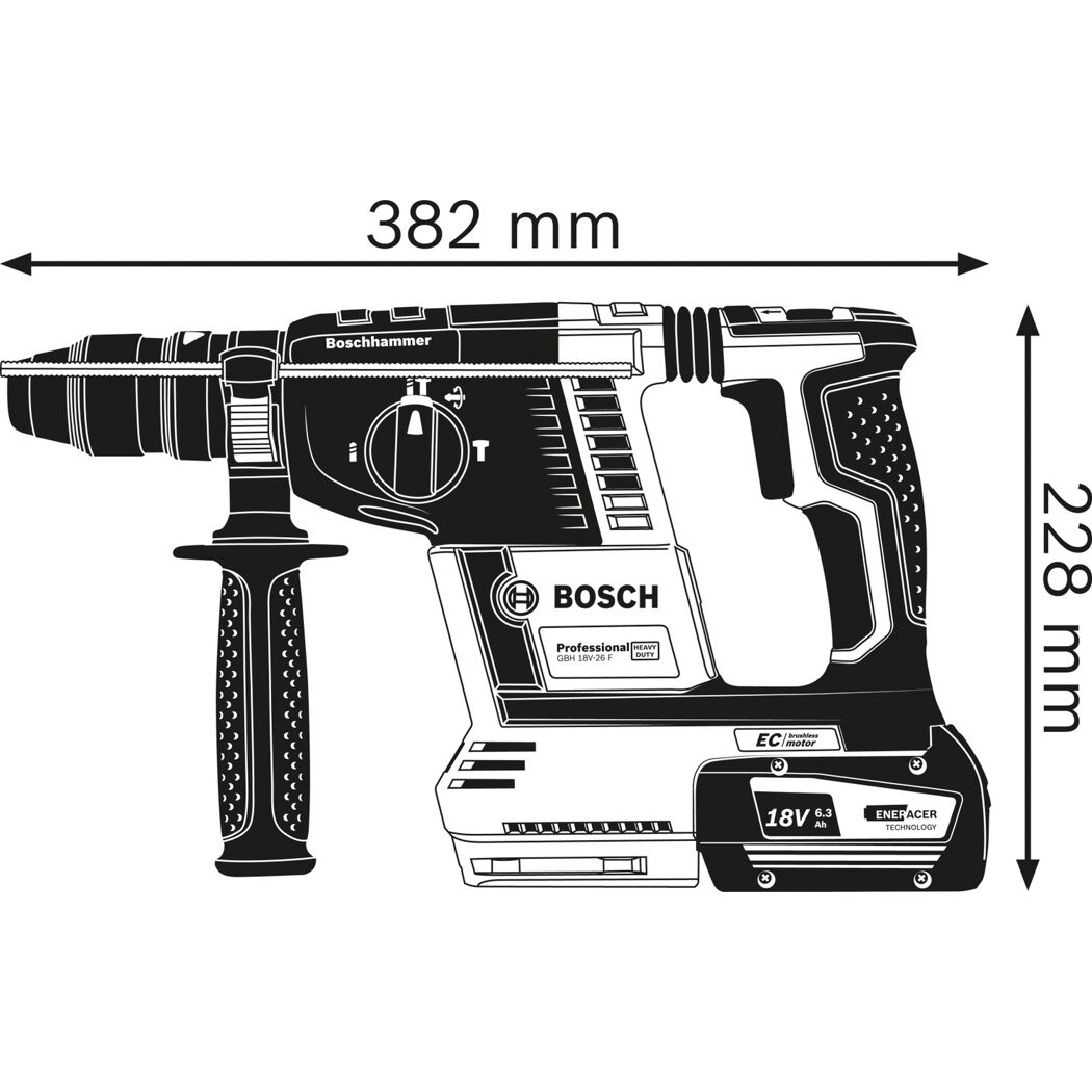 Akku-Bohrschrauber 'GBH 18V-26 F Professional' Solo in L-BOXX