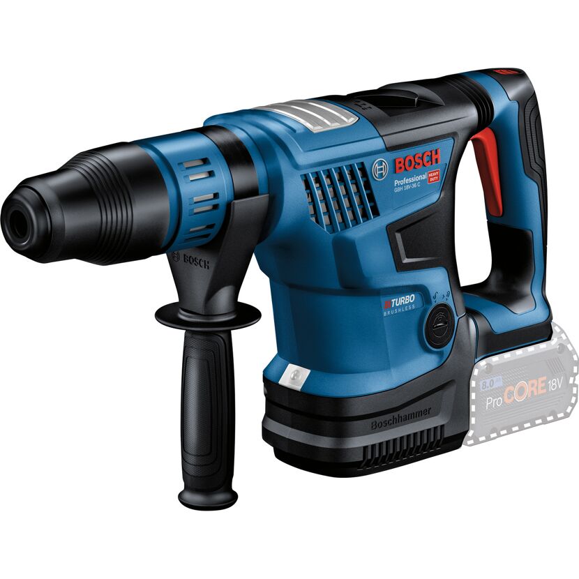 Akku-Bohrhammer 'GBH 18V-36 C Professional' Solo BITURBO mit SDS max in Koffer
