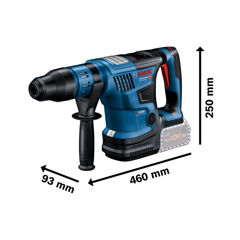 Akku-Bohrhammer 'GBH 18V-36 C Professional' Solo BITURBO mit SDS max in Koffer