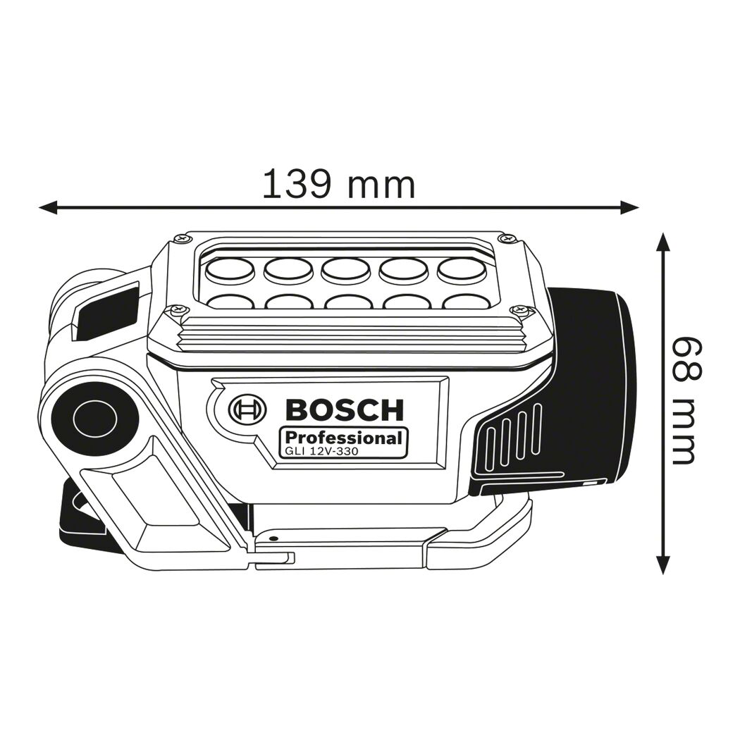 LED-Arbeitsleuchte 'Professional' faltbar