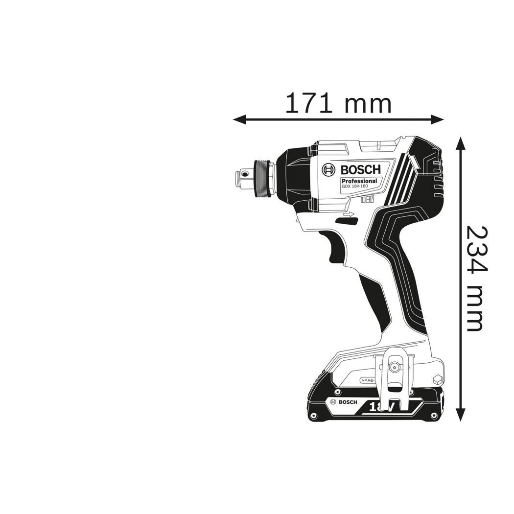 Bosch Professional GDX 18V-180 Drehschlagschrauber