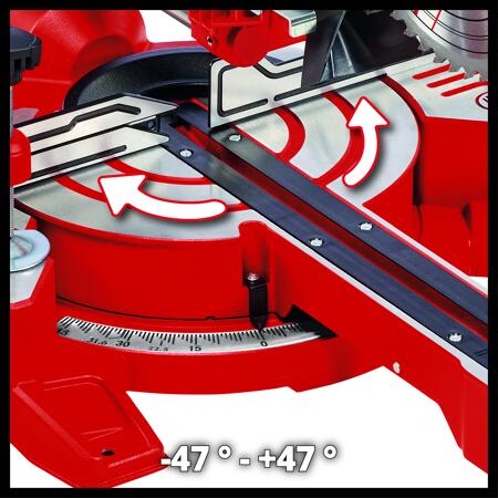 4. Bild von Zug-, Kapp- und Gehrungssäge 'TC-SM 216' rot 1500 W
