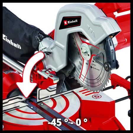 5. Bild von Zug-, Kapp- und Gehrungssäge 'TC-SM 216' rot 1500 W