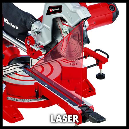 6. Bild von Zug-, Kapp- und Gehrungssäge 'TC-SM 216' rot 1500 W