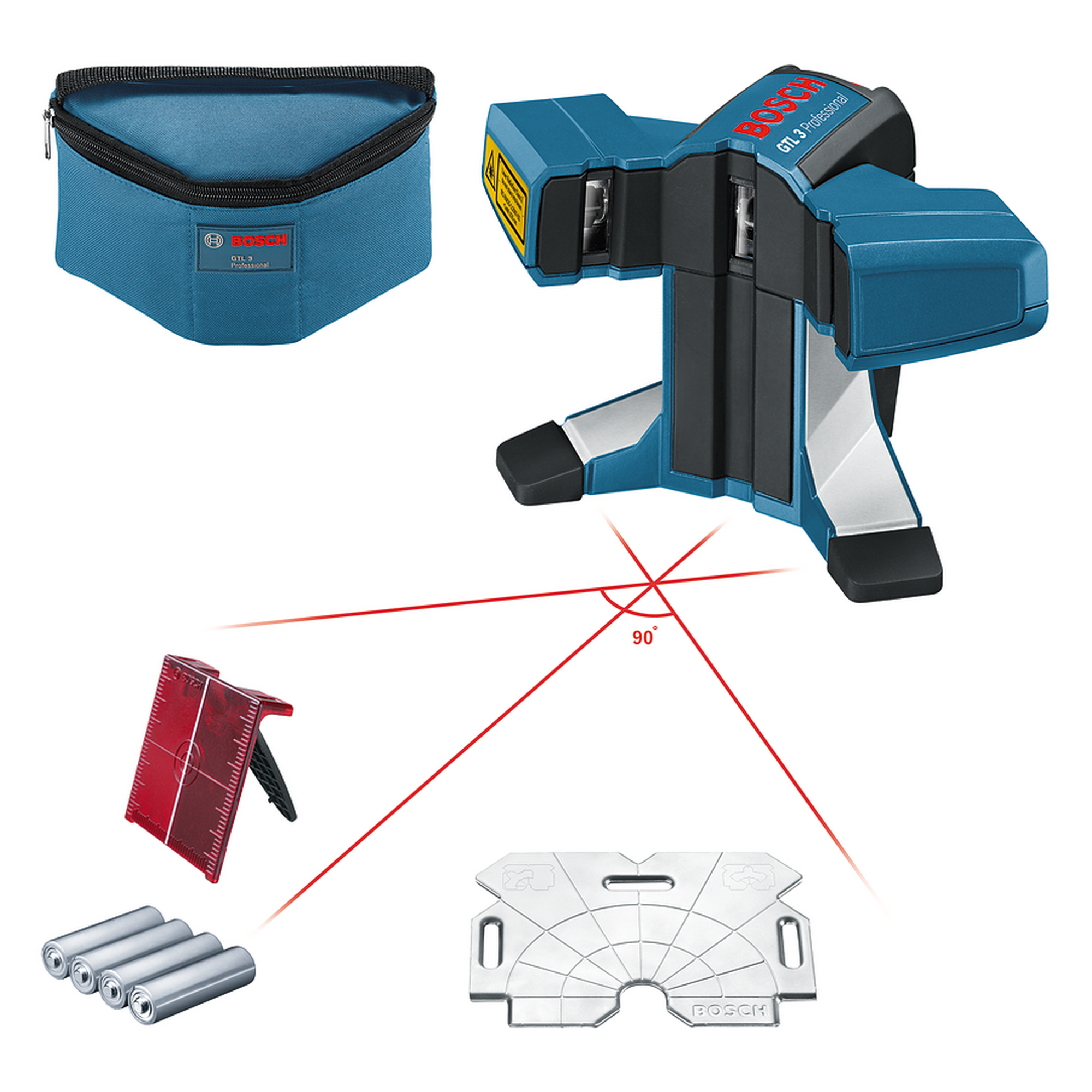 Fliesenlaser 'Professional GTL 3' mit Laserzieltafel