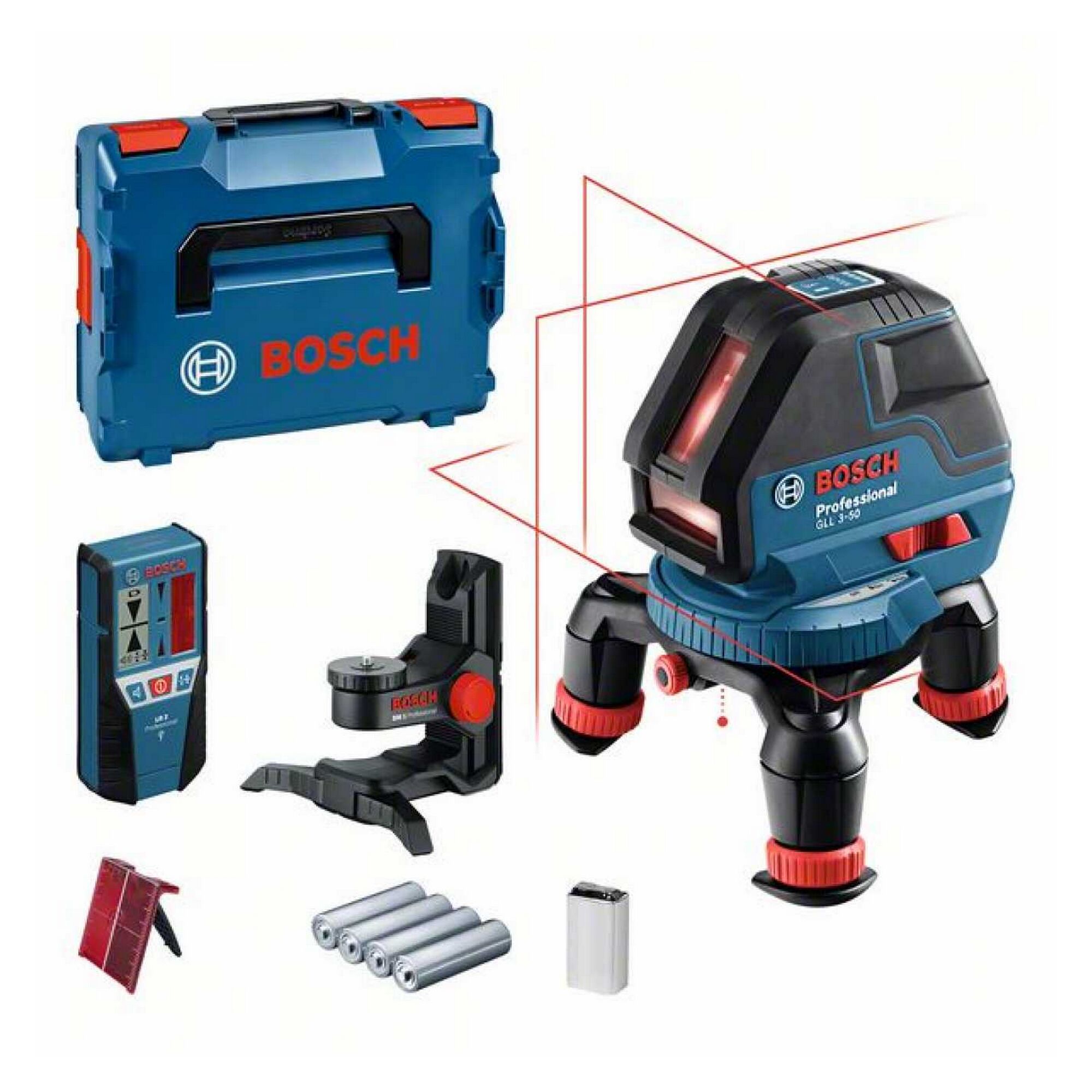 Bosch Kreuzlinienlaser GLL 3-80 Professional mit Zubehör
