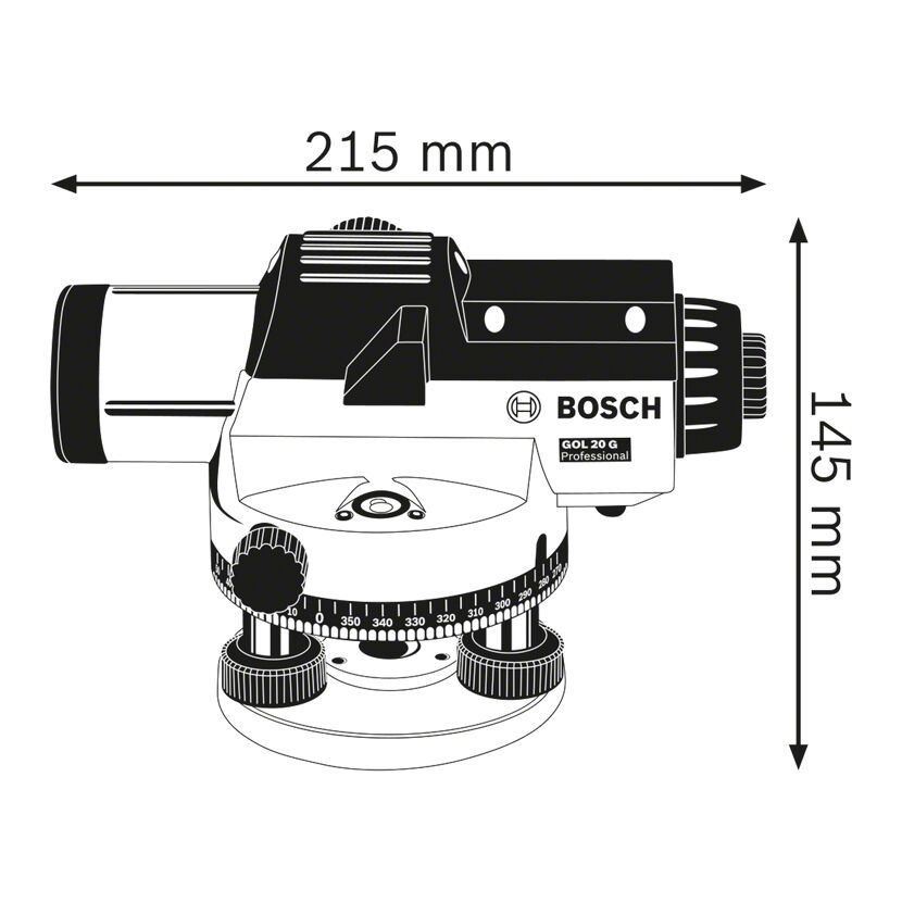 Optisches Nivelliergerät GOL 20 G Professional von Bosch