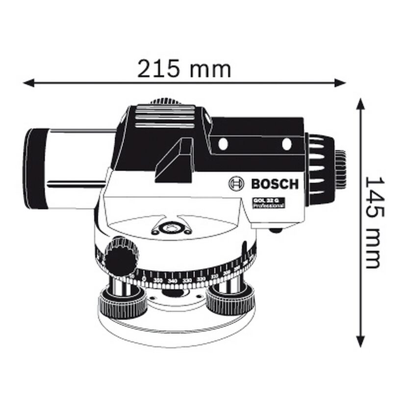 Optisches Nivelliergerät GOL 32 G Professional von Bosch