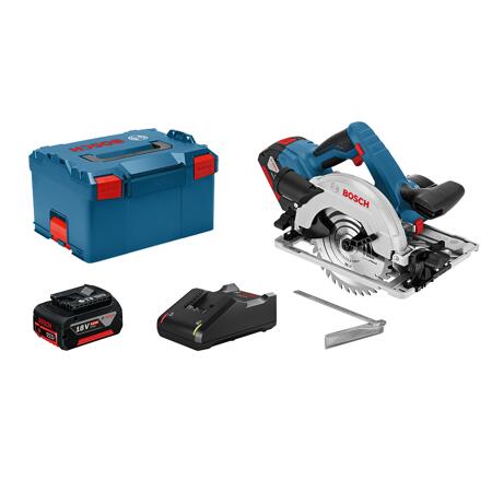 Bild von Akku-Handkreissäge 'Professional GKS 18V-57 G' in L-BOXX, inkl. 2 x 4,0 Ah Akku und Ladegerät