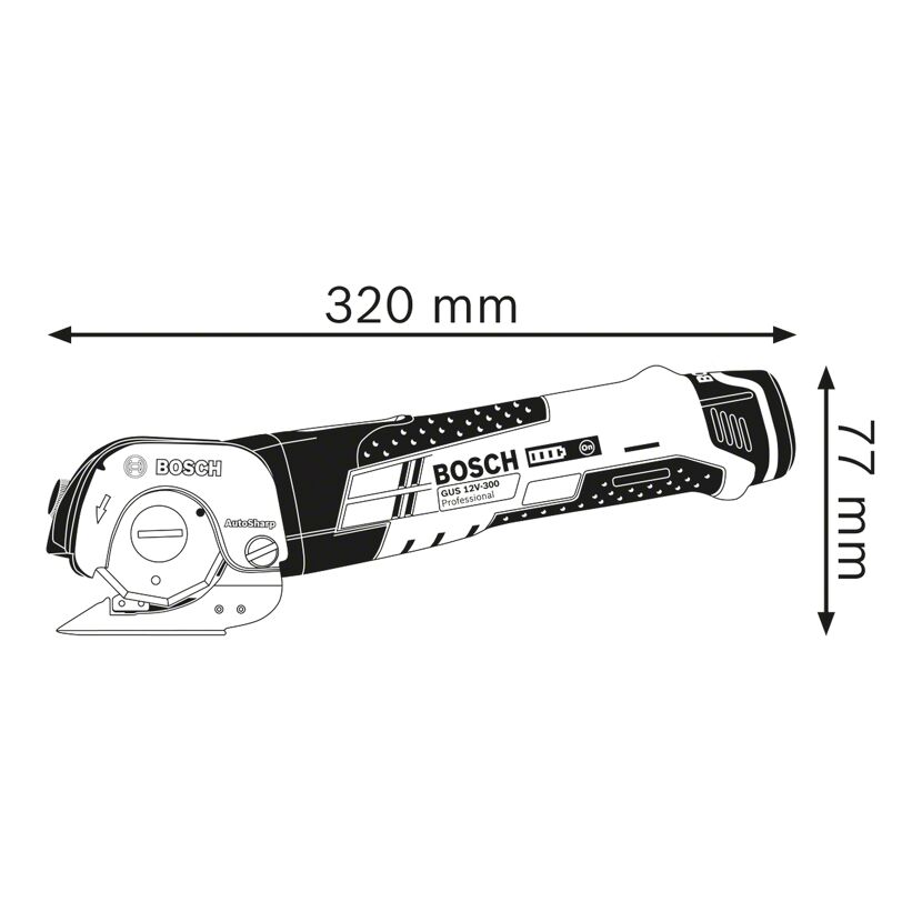 Akku-Universalschere GUS 12V-300 von Bosch Professional